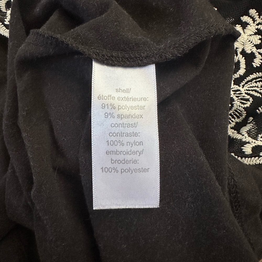Maurices Black and White Lace Off-Shoulder Blouse - Picture 2 of 6